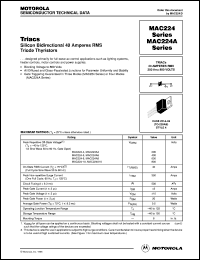 MAC224A4 datasheet: Triac MAC224A4