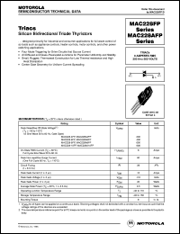 MAC228A6FP datasheet: Triac MAC228A6FP