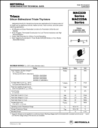 MAC229A6 datasheet: Triac MAC229A6