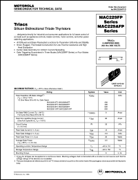 MAC229A4FP datasheet: Triac MAC229A4FP