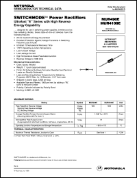 MUR490E datasheet: SWITCHMODE  power rectifier MUR490E