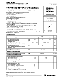 MUR160 datasheet: SWITCHMODE power rectifier MUR160