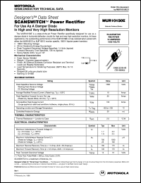 MUR10150E datasheet: SCANSWITCH power rectifier MUR10150E