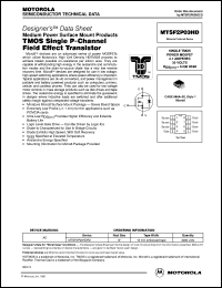 MTSF2P03HDR2 datasheet: TMOS single P-channel field effect transistor MTSF2P03HDR2