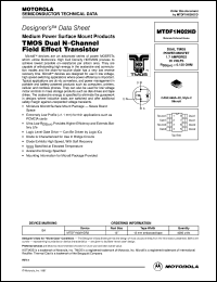 MTDF1N02HDR2 datasheet: TMOS dual N-channel field effect transistor MTDF1N02HDR2