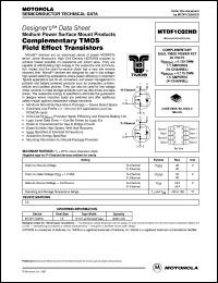 MTDF1C02HD datasheet: Complementary TMOS field effect transistor MTDF1C02HD