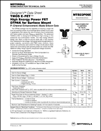 MTB23P06E datasheet: TMOS E-FET high energy power FET MTB23P06E