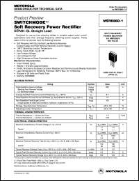 MSRB860-1 datasheet: Switchmode soft recovery power rectifier MSRB860-1