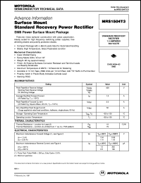 MRS1504T3 datasheet: Surface mount standard recovery power rectifier MRS1504T3