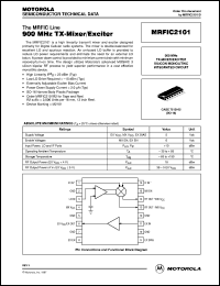 MRFIC2101 datasheet: 900 MHz TX-mixer/exciter MRFIC2101