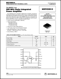 MRFIC0913 datasheet: 900MHz GaAs integrated power amplifier MRFIC0913