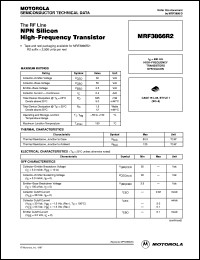 MRF3866R2 datasheet: NPN silicon high-frequency transistor MRF3866R2