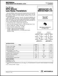MRF2947RAT1 datasheet: NPN silicon low noise transistor MRF2947RAT1