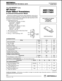 MRF175GU datasheet: RF power field effect transistor MRF175GU