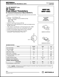MRF166 datasheet: RF power field effect transistor MRF166