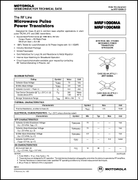 MRF1090MA datasheet: Microwave pulse power transistor MRF1090MA