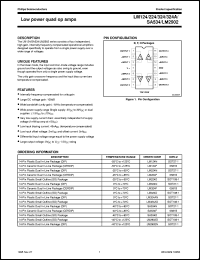 SA534D datasheet: Low power quad op amps SA534D