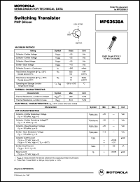 MPS3638A datasheet: Switching transistor MPS3638A