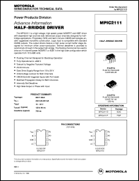 MPIC2111P datasheet: Half-bridge driver MPIC2111P
