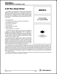 MPC974FA datasheet: 3.3V PLL clock driver MPC974FA