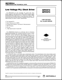 MPC973FA datasheet: Low voltage PLL clock driver MPC973FA