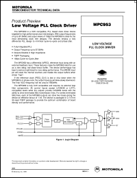 MPC953FA datasheet: Low voltage PLL clock driver MPC953FA