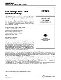 MPC948FA datasheet: Low voltage 1:12 clock distribution chip MPC948FA