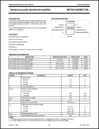 MC1558N datasheet: General purpose operational amplifier MC1558N