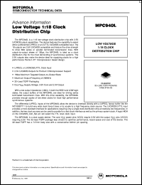 MPC940LFA datasheet: Low voltage 1;18 clock distribution chip MPC940LFA