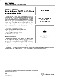 MPC909FA datasheet: Low voltage CMOS 1:18 clock distribution chip MPC909FA