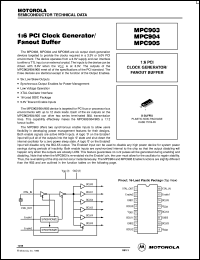 MPC905D datasheet: 1:6 PCI clock generator MPC905D