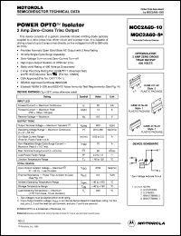 MOC2A60-10 datasheet: Power OPTO isolator MOC2A60-10