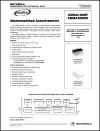 XMMA2000W datasheet: Micromachined accelerometer XMMA2000W