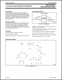 LM2904N datasheet: Dual Operational Amplifier LM2904N