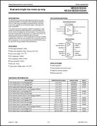 NE5533N datasheet: Dual Low Noise Operational  Amplifier NE5533N