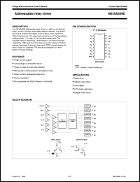 SA5090D datasheet: Addressable relay driver SA5090D