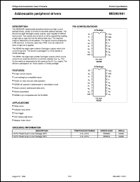 NE591N datasheet: Addressable peripheral drivers NE591N