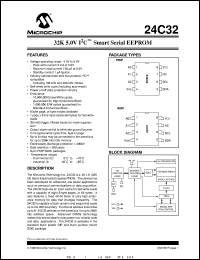 24C32T-/SM datasheet: 32K 5.0V I2C smart EEPROM 24C32T-/SM