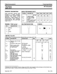 BT149B datasheet: Thyristors logic level BT149B