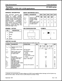 BT168EW datasheet: Thyristors logic level for RCD/ GFI/ LCCB applications BT168EW