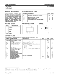 BT169DW datasheet: Thyristor logic level BT169DW