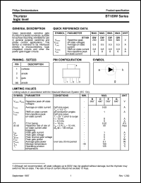 BT169WSeries datasheet: Thyristor logic level BT169WSeries