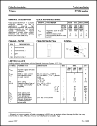 BT134-500 datasheet: Triacs BT134-500