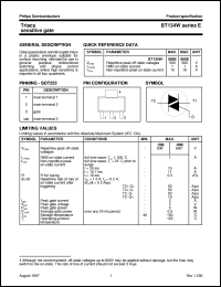 BT134W-500E datasheet: Triacs sensitive gate BT134W-500E