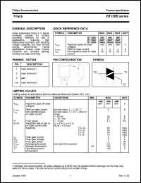 BT136B-600 datasheet: Triacs BT136B-600