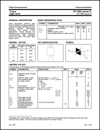 BT136M-500D datasheet: Triacs logic level BT136M-500D