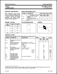 BT136M-500E datasheet: Triacs sensitive gate BT136M-500E