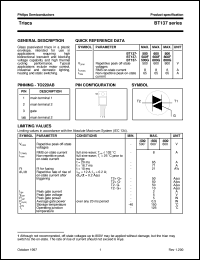 BT137-500 datasheet: Triacs BT137-500