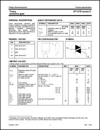 BT137B-500E datasheet: Triacs sensitive gate BT137B-500E