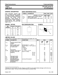 BT137M-600D datasheet: Triacs logic level BT137M-600D